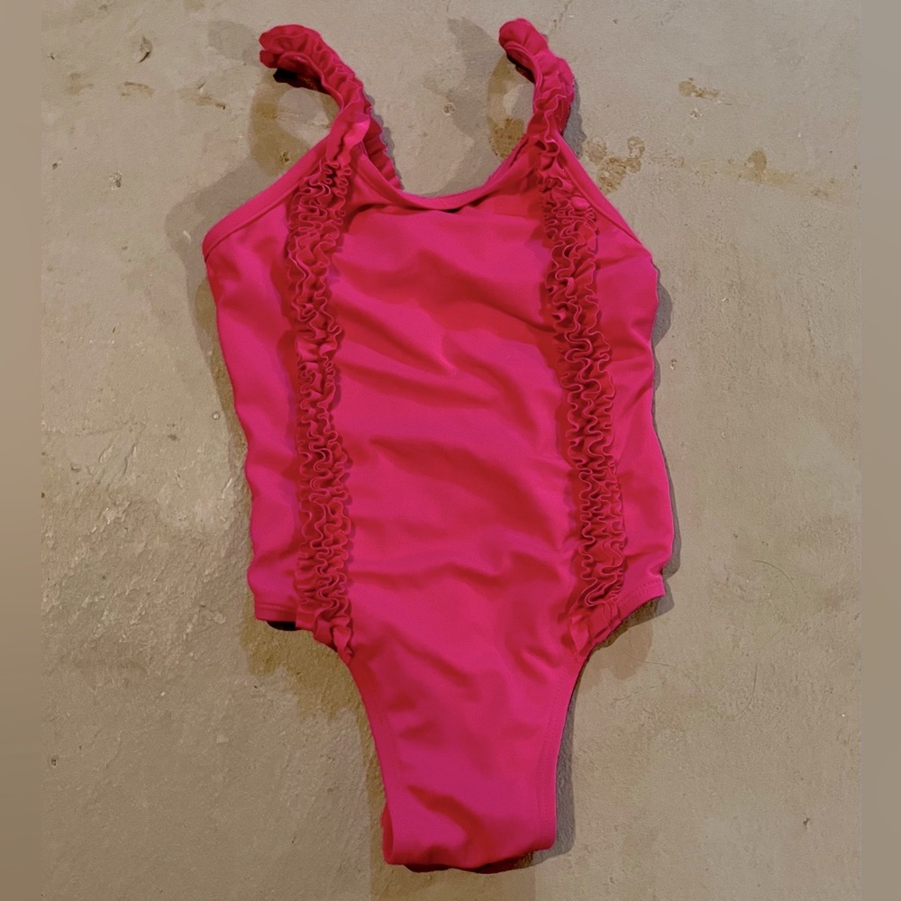 Pink Ruffled Swimsuit